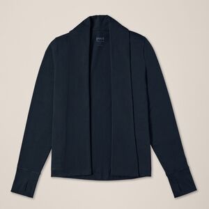 Pact Navy Open-Front Blazer Jacket